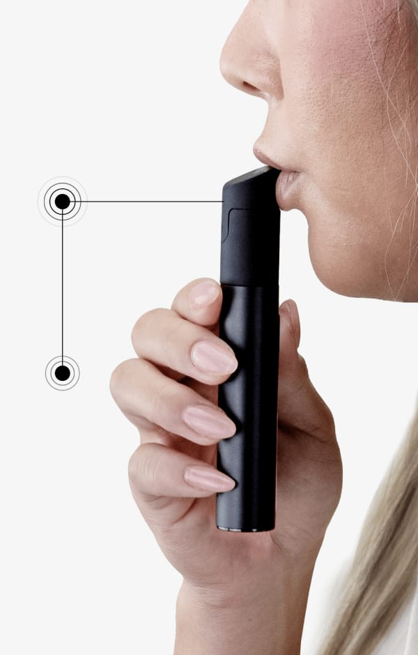 Puffco Pivot Vaporizer in use