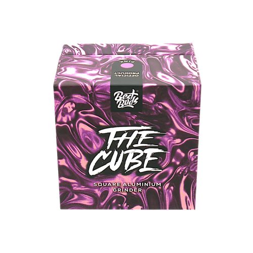 Best Buds The Cube Aluminium Grinder Pink 4 Parts 50mm 1