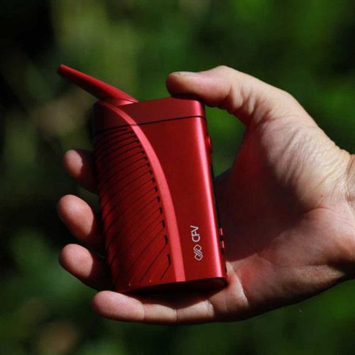 Boundless CFV Vaporizer Red in hand HerbalizeStore