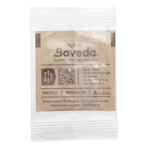 Boveda Humidity Herb Control 62 4g backside UK