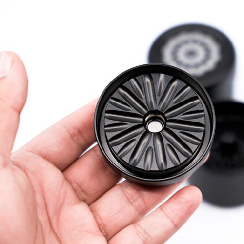 Flower Mill 2.5 Grinder Standard size in hand