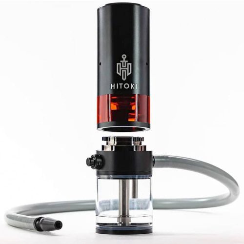 Hitoki The Trident 2 laser water pipe black open