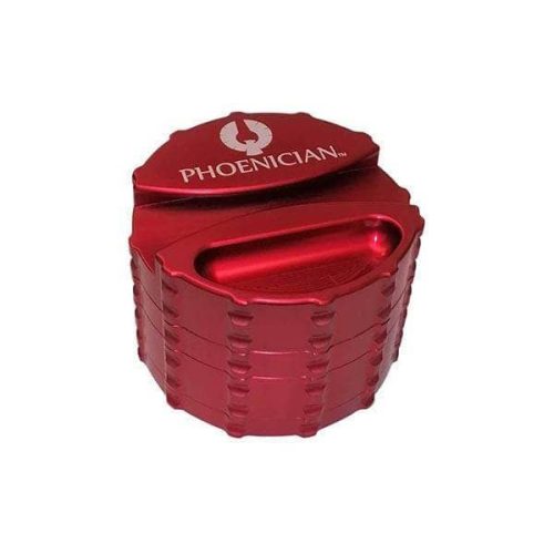 Phoenician 4-Piece Herb Grinder Large Red