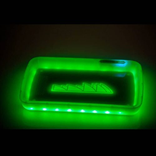 Piranha LED Rolling Tray Green dark