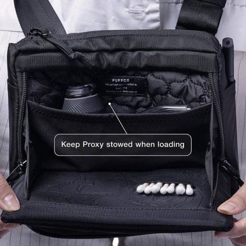 Proxy travel case black open loading