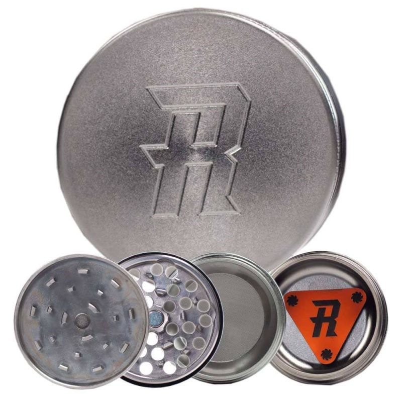 Stainless steel herb ripper grinder 4 peice 1