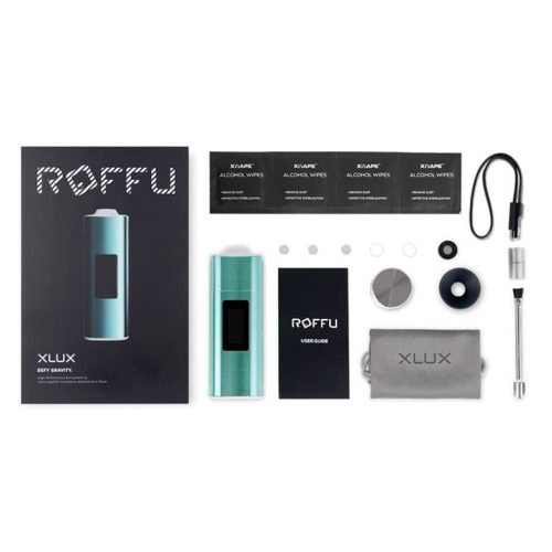 XLUX Roffu Vaporizer parts included box