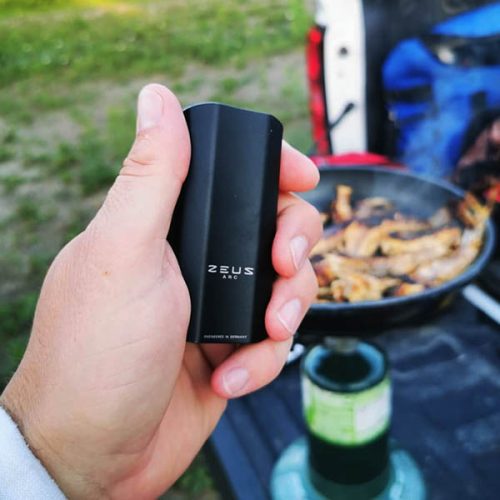 Zeus arc vaporizer in hand