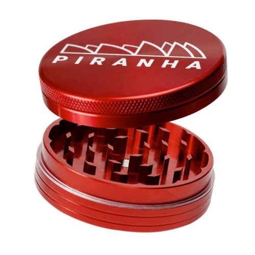 Piranha 2 Piece Grinder Red