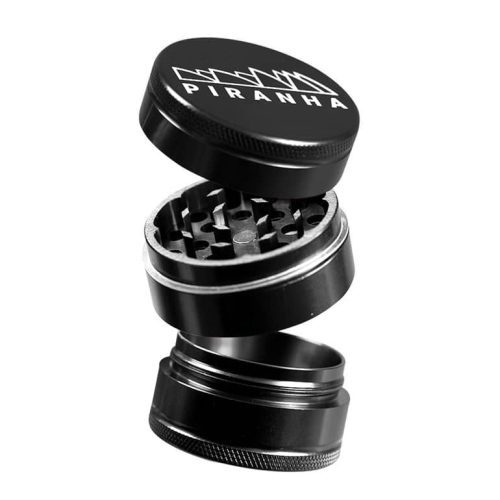 Piranha 3 Piece Grinder Black