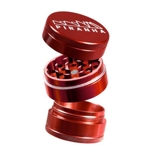 Piranha 3 Piece Grinder Red